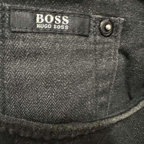 Man Boss strait leg black jeans size 40 waist 34 length extent condition - Picture 5 of 6